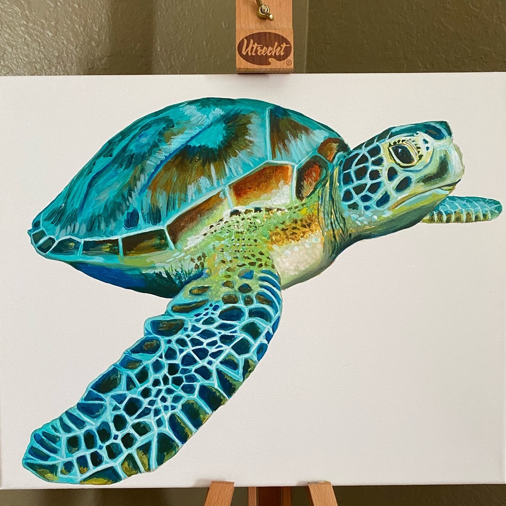Original Sea Turtle Painting